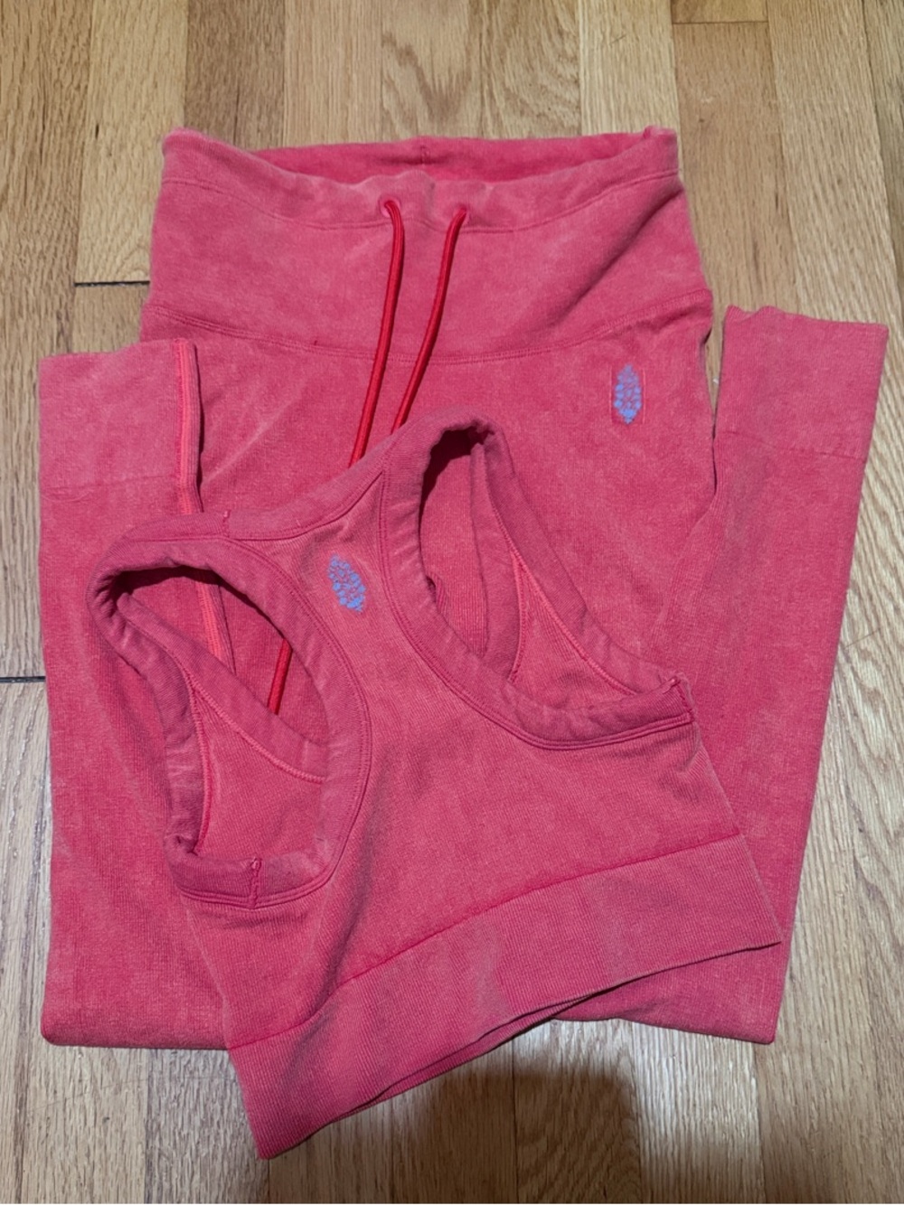 FP Movement| ‘Go To’ Ribbed Legging Set (Washed Red Alert) - Picture 6 of 7